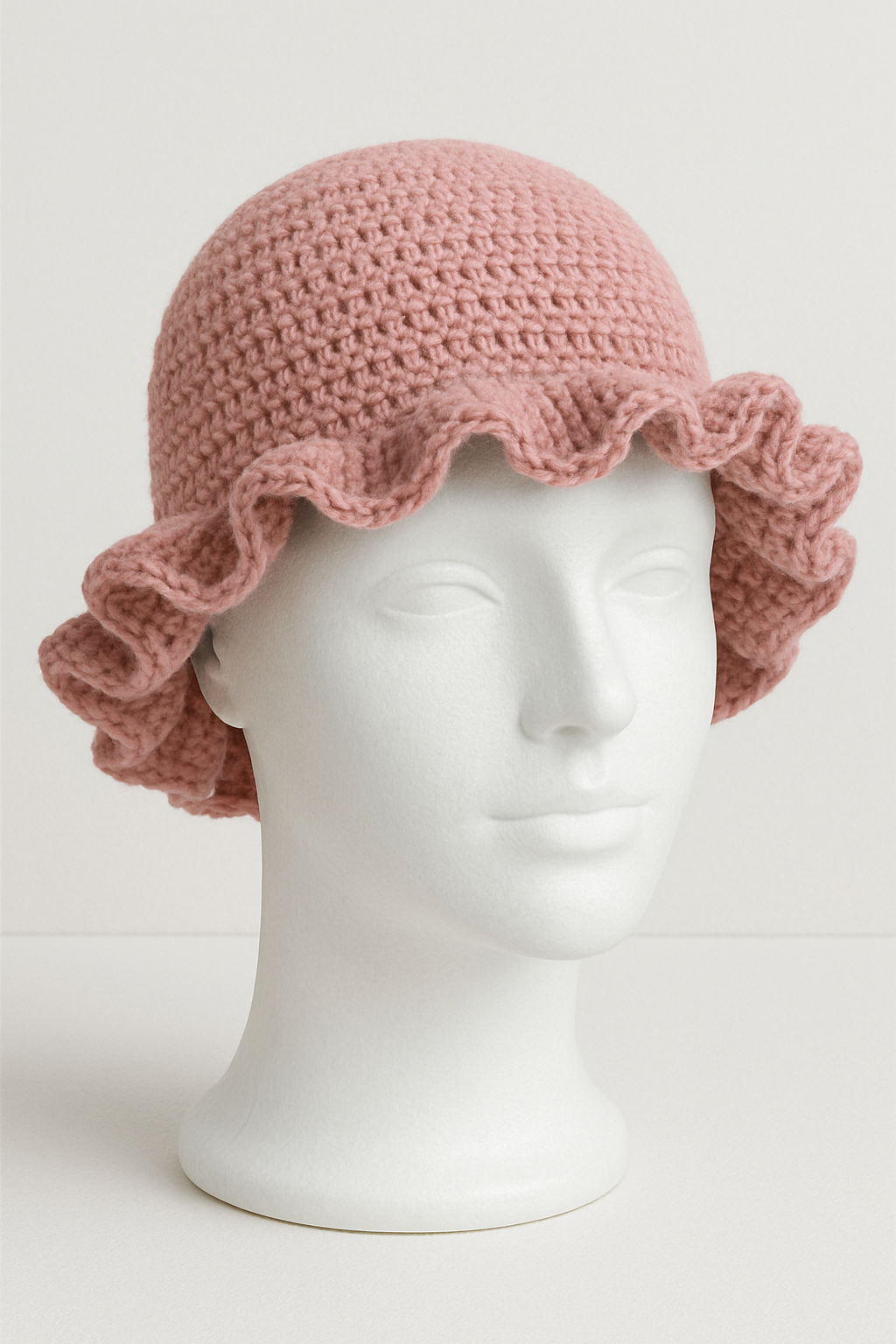 Handmade Crochet Ruffe Hat