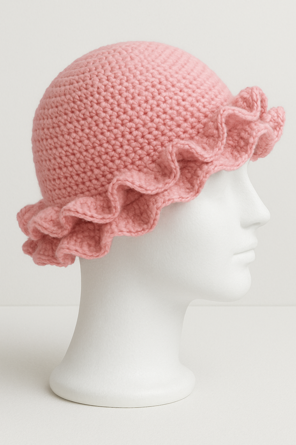 Handmade Crochet Ruffe Hat